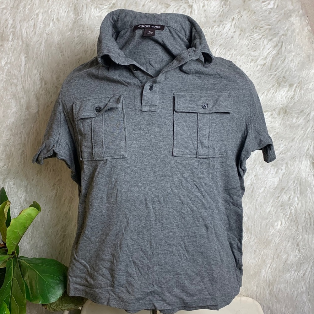 Michael Kors gray polo